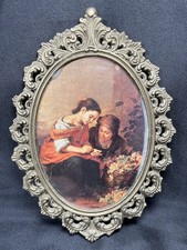 VTG ACTION Ornate Metal Frame Bartolome Esteban Murillo The Little Fruit Seller picture