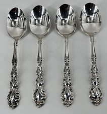 4 Tablespoons Soup Spoon Oneida Community Silverplate Silverware MODERN BAROQUE  picture