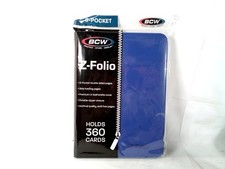BCW Gaming Z-Folio 9-Pocket LX Album Blue, Holds 360 Cards picture