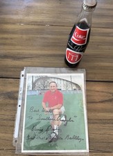 Rare UGA Bicentennial Coca-Cola Coke Bottle Signed Vince Dooley Autograph Photo picture