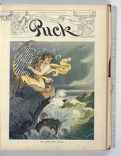 Puck Magazine New York NY 1908 The Song That Kills Stock Market Siren picture