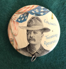 Vintage 1898 Colonel Theodore Roosevelt NY Governor 1.75