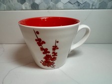 Starbucks 2008 Cherry Blossom Mug – 12oz Red Interior – Rare Retired Collectible picture