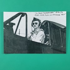WWII USN John D Stokes Signed Photo Ace Pilot Silver Star DFC picture