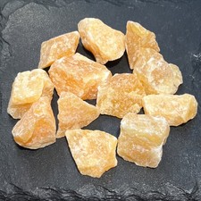 Orange Calcite Crystal Rough Raw Stones (By The Piece or Pound) Gemstone Decor picture
