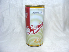 Vintage Steel Beer Can Cerveza Superior Made in Mexico 340ml picture