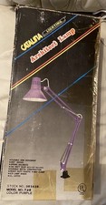 Vintage Catalina Purple Drafting Articulating Desk Task Light with Base TESTED picture