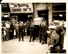 BR51 Rare Original Photo FRANK MARLO Funeral Casket Pall Bearers Walk Mourners picture