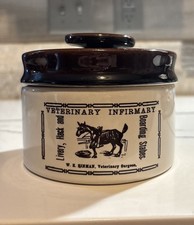 VINTAGE Abenakis Stoneware Quebec Canada Advertising Pot - Please Read picture