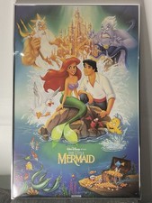 Vintage 1989 The Little Mermaid Banned Poster OSP 1668 Framed Disney Art picture