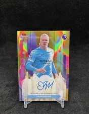 Erling Haaland Topps Finest Premier League 2026 Auto /50 Manchester City Gold picture