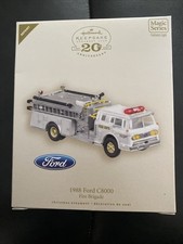 HALLMARK 2007 FIRE BRIGADE 1988 FORD C8000 REPAINT ORNAMENT picture