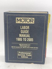 MOTOR Labor Guide Manual 1985 to 2005 Professional Service Trade Edition 18889 picture