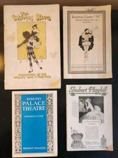 4 Programs Charles Chaplain WRITERS REVUE 1922 PALACE THEATRE SHUBERT PLAYBILL picture