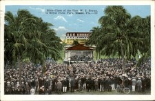 Miami FL Bible Class Gathering Royal Palm Park c1920s-30s Vintage Postcard picture