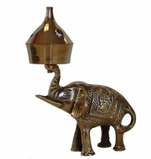 Feng Shui Brass Incense Oil Burner with Elephant picture
