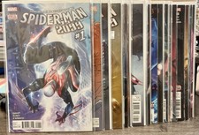 Near COMPLETE Series 2015 Spiderman 2099 #1-11 + 13-23 +25 Missing 12 & 24 NM picture