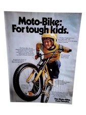 1974 Yamaha Moto-Bike BMX Bicycle Vintage Print Ad Kids Bicycle si826 picture