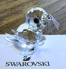 🦠Swarovski Crystal Kingdom of Ice & Snow Baby Seal Pup Figurine, Silver- tone picture