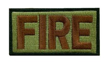 FIRE (Fire Fighters) USAF Duty Identifier Patch Black Border picture