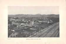 antique 1899 Brigham St Mormon Temple Block Salt Lake City UT UTAH illustrated picture