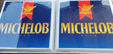 🍺MICHELOB BEER SIGNS 4'x4' PLASTIC SKINS VINTAGE NOS OVERSIZED IN GREAT SHAPE🍺 picture