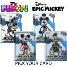 2026 Topps Disney Neon Epic Mickey Chrome (PICK YOUR CARD)  picture