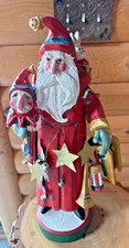1992 House of Hatten Large Santa Clause with Jester Figurine & Toys 19