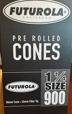 Futurola 1 1/4 Size Pre Rolled Cones 900 count -  picture