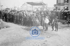 CARDINAL LOGUE LAYING CORNERSTONE ST RAYMONDS CHURCH WESTCHES 4X6 POSTCARD PHOTO picture