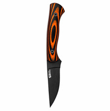 Montana Knife Co. Blackfoot 2.0 Black and Orange Handle w/ Sheath picture