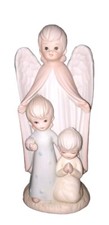 Lefton Guardian Angel Christopher Collection Hand Painted Signed Geo Z 1982 picture