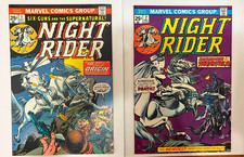 Night Rider # 1 and #2.    1974.     #1 – F/VF.     #2 - VF picture