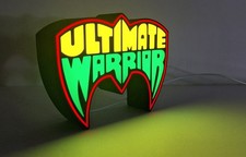 3D Lighted Sign for Ultimate Warrior WWF WWE Professional Superstars Wrestling🔥 picture