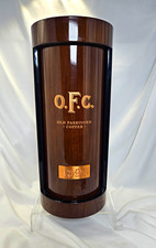 O.F.C. Old Fashioned Copper Vintage 1990 Clear Liquor Bottle w/ Display Case picture