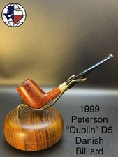 Vintage 1996 Peterson “Dublin” D5 Danish Billiard Tobacco Pipe picture