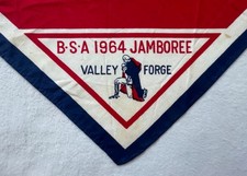 Vtg Boy Scouts Neckerchief Scarf  BSA 1964 Jamboree Valley Forge PA 100% Cotton picture