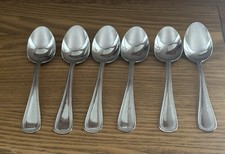 Barclay 4 Geneve Beaded Dessert Cereal Spoons SET Of 6 Stainless Vintage Japan picture