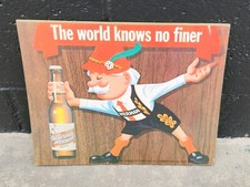 Old German Beer Easel Back Sign Herman Queen City Brewing Co Cumberland MD 1951 picture