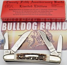 Vintage 2004 BULLDOG BRAND Solingen Congress Knife Stag - JIM PARKER Memorial picture
