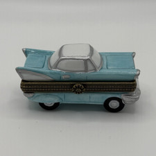 Midwest Cannon Falls Blue Car Shaped Hinged Trinket Box picture