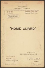 Photo:Albert F Remy Co Home Guard Canned Goods Trade Mark 1893 picture