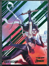 22' Fleer Ultra Avengers Trading Card Green Foil #37 Kate Bishop picture
