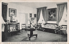 MIDDLETON PLACE MANSION INTERIOR POSTCARD CHARLESTON SC SOUTH CAROLINA 1920s picture