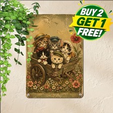 Charming Vintage Style Metal Sign Retro Home Room Wall Decor Plaque 8x12 picture
