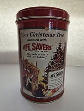 Vintage 1988,1993 Life Savers Christmas Holiday Tins 5.5