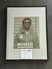 Evan Peters Autograph Jeffrey Dahmer ACOA Framed picture