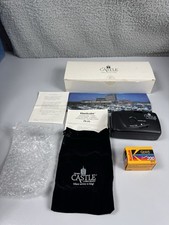 TRUMP’S CASTLE CASINO RESORT  35mm Camera Black Case w/Instructions & Photo Y2K picture