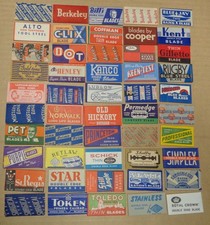 Vintage USA Razor Blades 50 Different picture