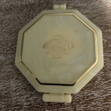 Vintage JANEKE Made in ITALY Double Mirror Gold Purse Mirror #O2 picture